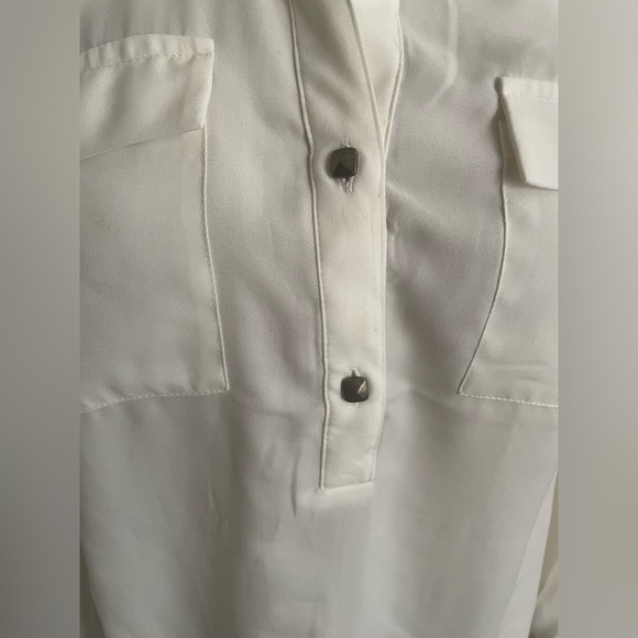 Banana Republic Ivory dress shirt small - Picture 2 of 5